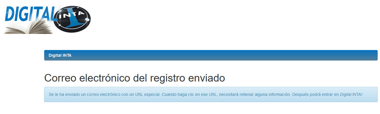 Registro de usuario en Digital.INTA